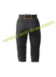 Softball Pipe Plus Black Pant With Gold Yellow Piping